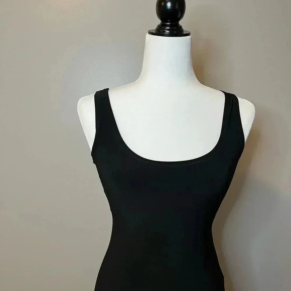 Sympli Bodycon Mini Black Tank  Dress - Picture 5 of 7